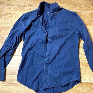 Men’s Navy Croft & Borrow Button Down Shirt